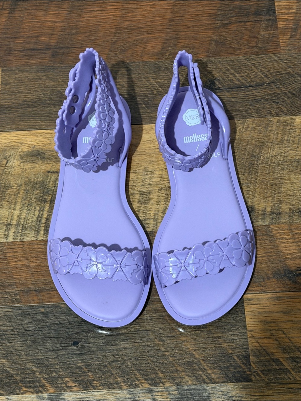 Melissa & Camila Coutinho Lilac Floral Jelly Sandals for Women
